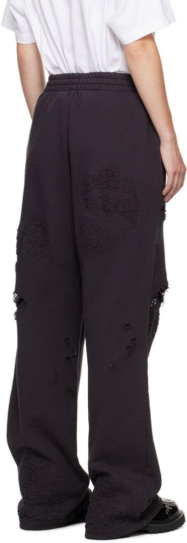 Спортни панталони We11done We11done Distressed Sweatpants Черно | WD-TA2-24-728-U-BK, 2
