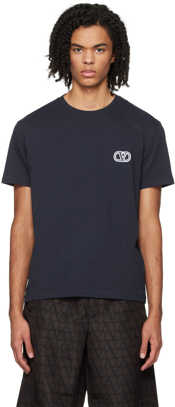 Тениска Valentino Appliqué T-Shirt Черно | 4V3MG10V9LJ, 0