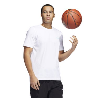 Тениска adidas Performance Sports Tee L Бяло | HC6887, 4