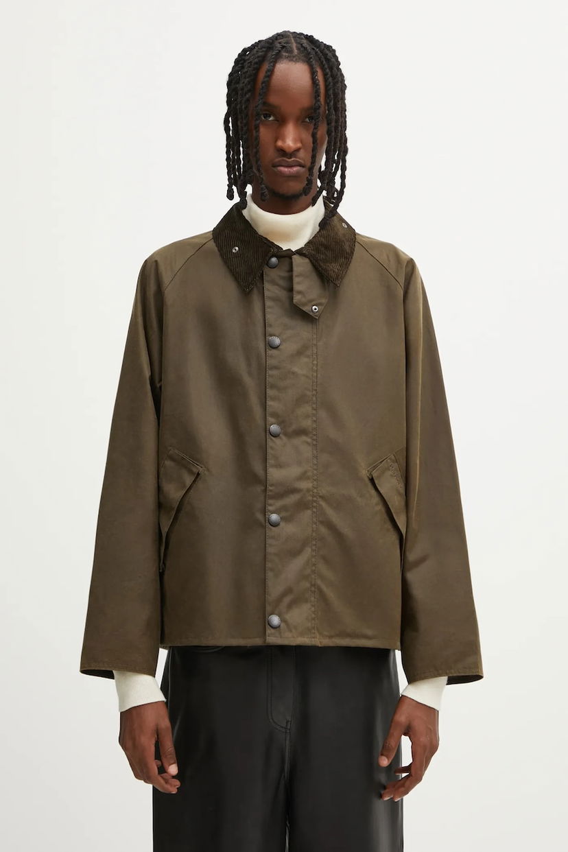Яке Barbour Barbour OS Transport Wax Jacket Зелено | MWX1678SN91