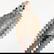 Translucent Puffy Synthetic Down Jacket L