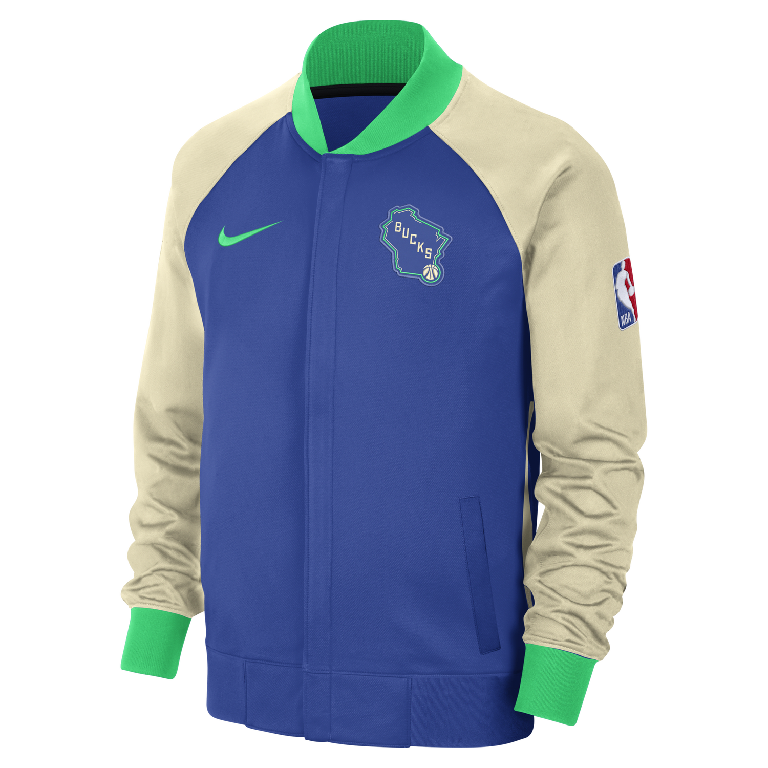 Яке Nike Dri-FIT Milwaukee Bucks Showtime City Edition Тъмно синьо | FB3503-480, 1