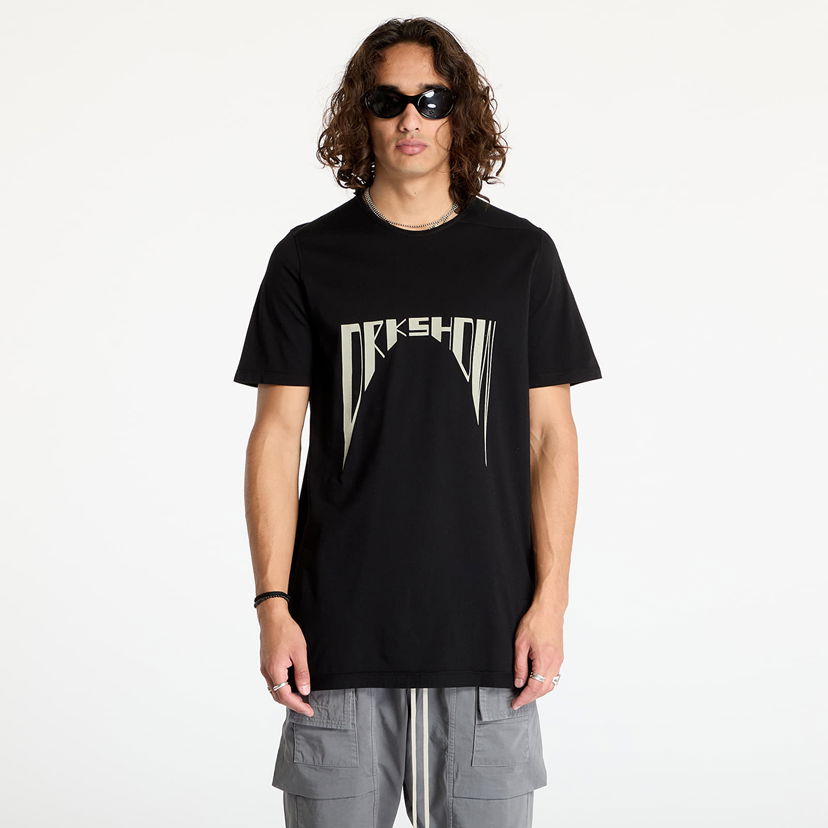 Тениска Rick Owens DRKSHDW Knit Level T-Shirt Black/ Pearl Черно | DU02D2250 RNEP4 0908