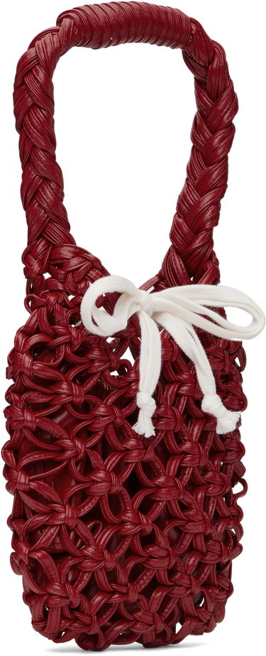 Дамска чанта Comme des Garçons Comme des Garçons Braided Knotted Synthetic Leather Tote Червено | RO-K203-051-2, 1