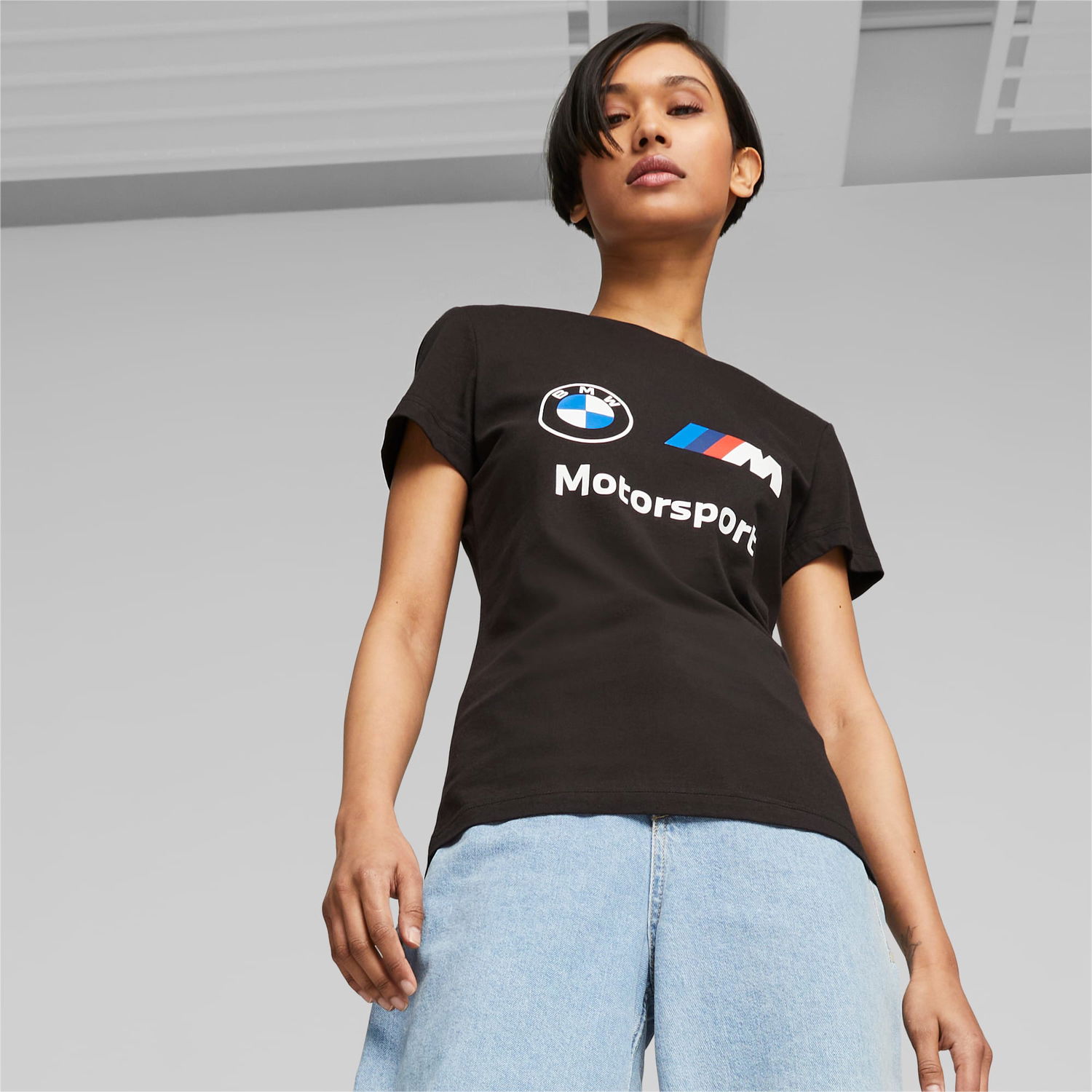 Тениска Puma BMW M Motorsport Essentials Logo T-Shirt Черно | 621376_01, 1