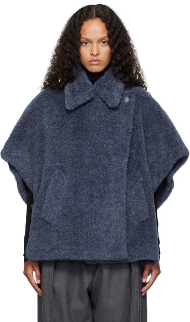 Пуловер Max Mara Max Mara Tebe1 Cape Jacket Синьо | 2424736212600 MM10506, 0