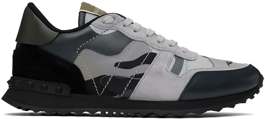 Кецове и обувки Valentino Valentino Garavani Camouflage Rockrunner Сиво | 5Y2S0723XVU, 0