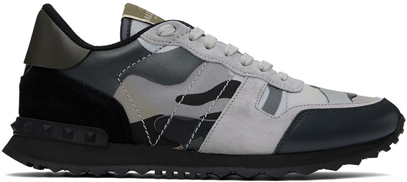 Кецове и обувки Valentino Valentino Garavani Camouflage Rockrunner Сиво | 5Y2S0723XVU