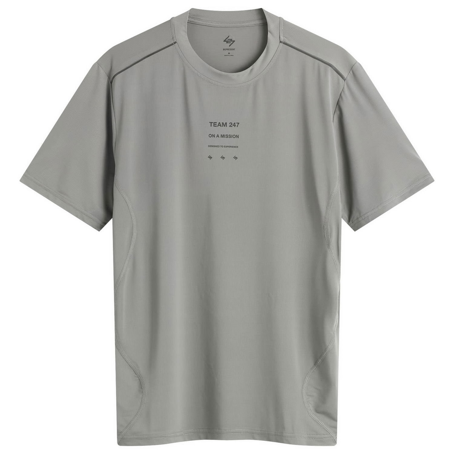 Тениска Represent Clo 247 Short Sleeve Runner T-Shirt Сиво | 247M100018-44, 0