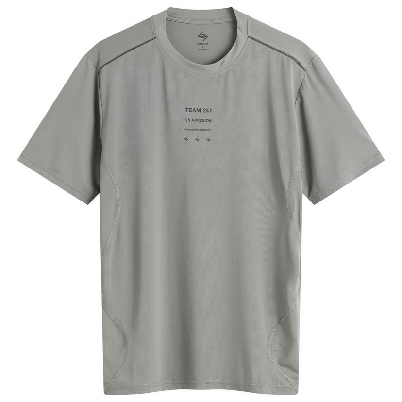 Тениска Represent Clo 247 Short Sleeve Runner T-Shirt Сиво | 247M100018-44