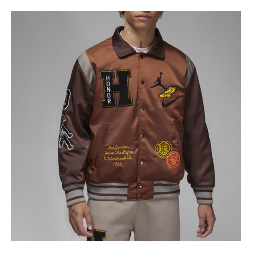 Яке бомбър Nike Varsity Jacket Кафяво | DX6244-204, 0