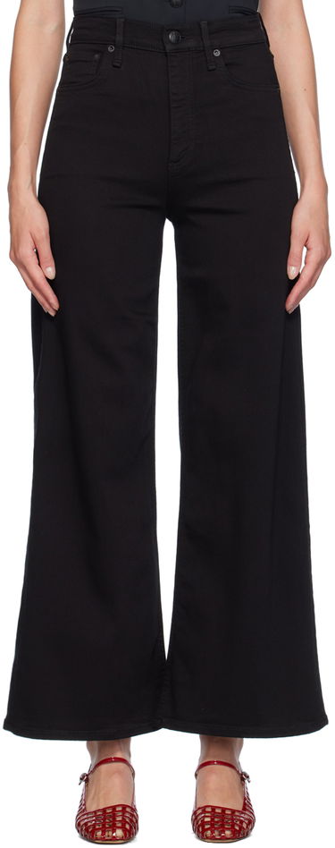 Дънки rag & bone Sofie Ankle Ultra Wide-Leg Jeans Черно | WDD24F3000N5BL, 0