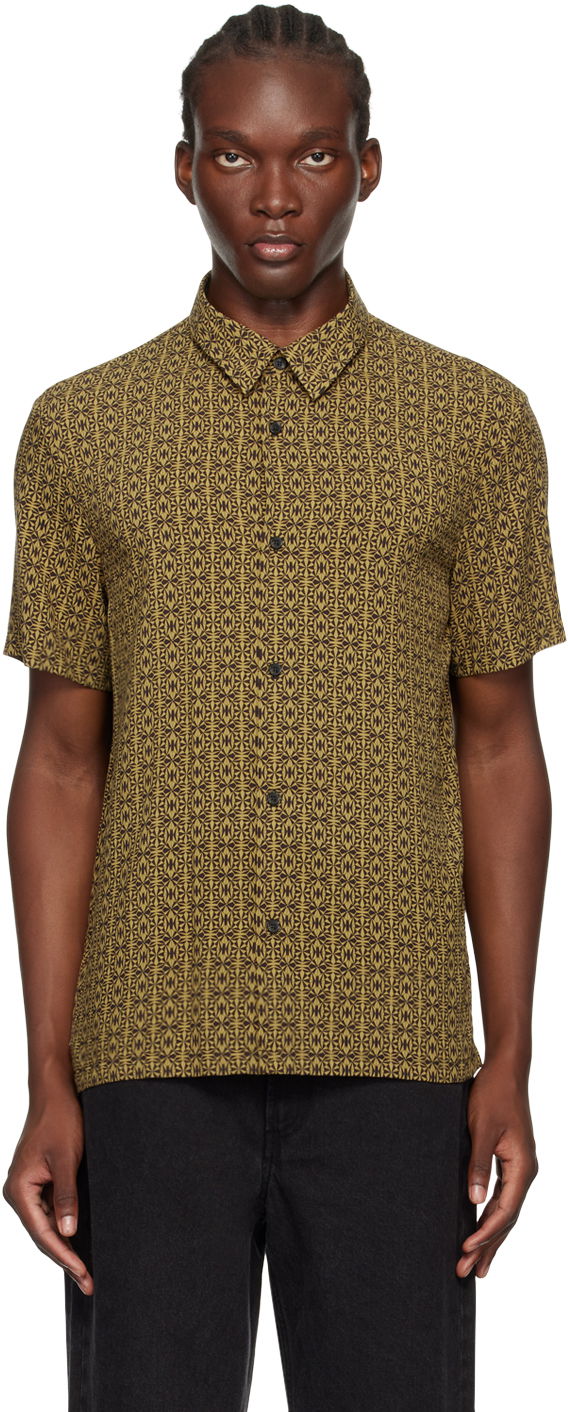 Риза A.P.C. Yellow & Black Léandre Shirt Жълто | VIAKV-H12455, 0