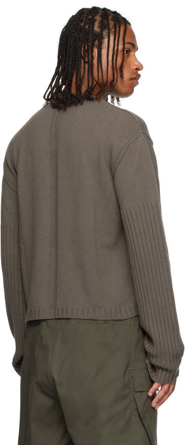 Пуловер Rick Owens Rick Owens Gray Concordians Round Neck Sweater Сиво | RU02E1665 KLWS, 2