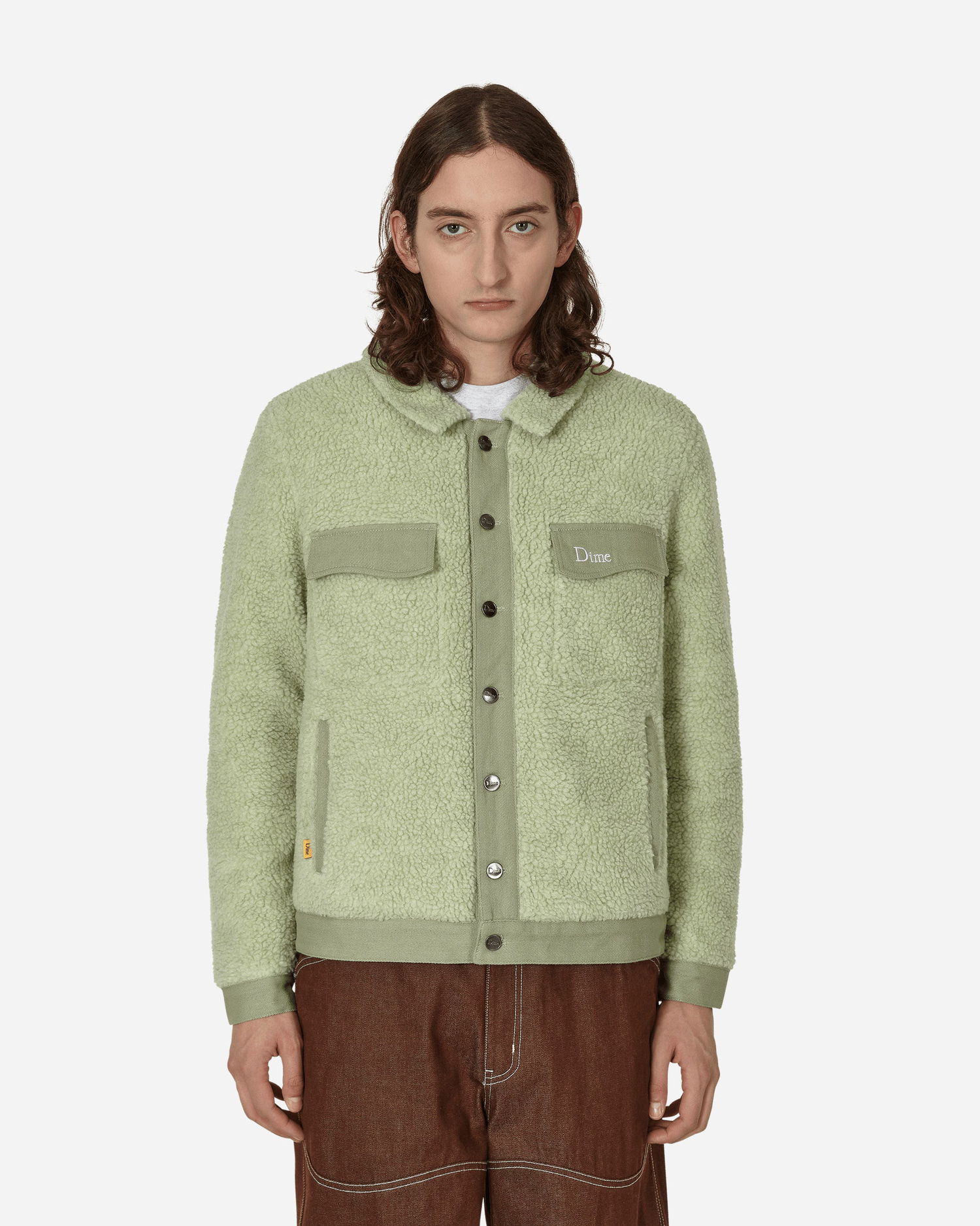 Ветровка Dime Sherpa Denim Jacket Зелено | DIMED2F3 GRN, 0