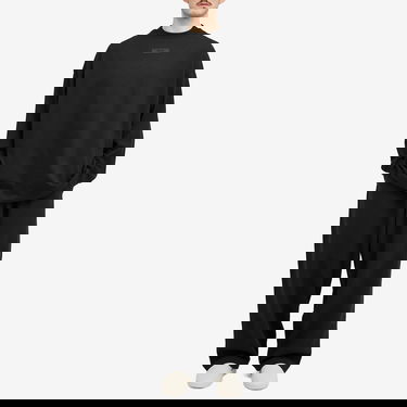 Тениска Fear of God ESSENTIALS Spring Tab Long Sleeve T-Shirt Черно | 125SP244204F, 4