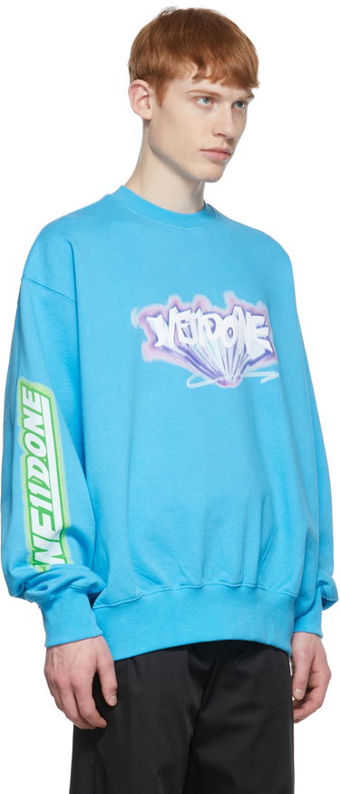 Суитчър We11done We11done Cotton Sweatshirt Синьо | WD-TS1-22-684-U-BL, 1