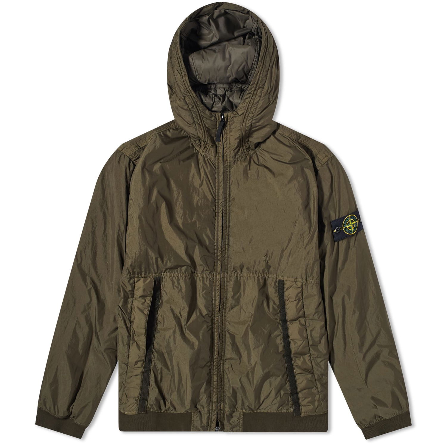 Яке Stone Island Crinkle Reps Hooded Down Jacket Зелено | 7915408-V0058, 0