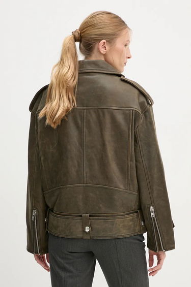 Яке STAND STUDIO Stand Studio Irene Oversized Leather Jacket Зелено | 62273.7680, 2