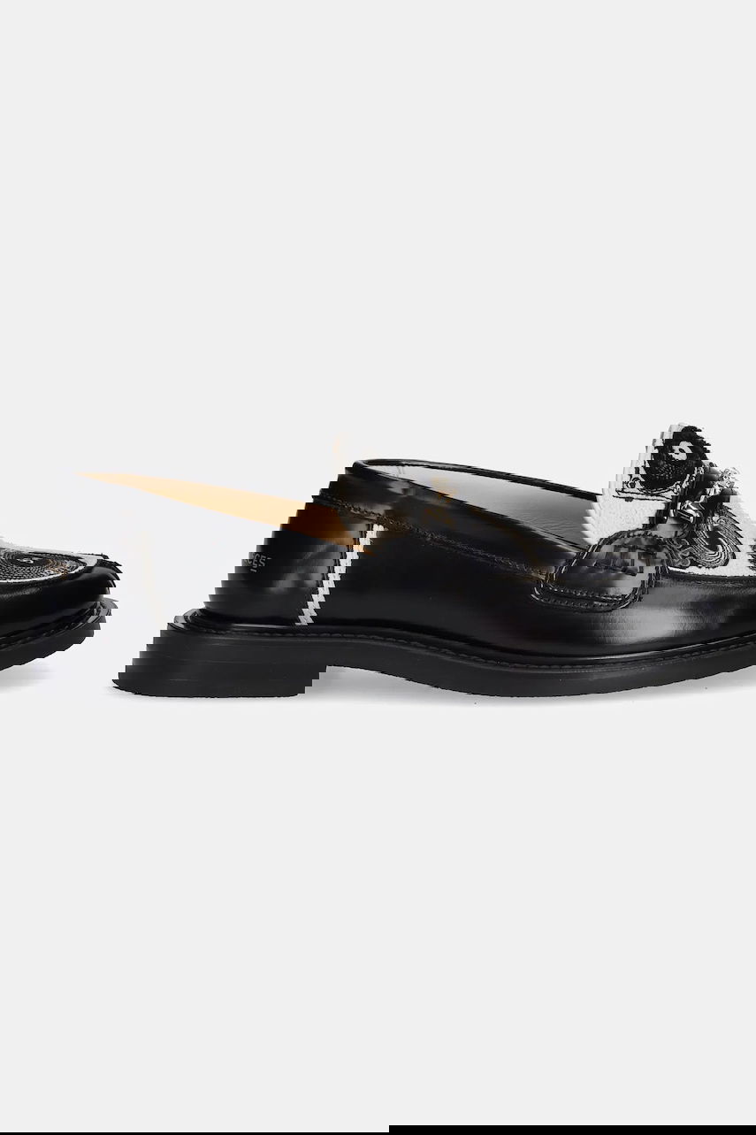Кецове и обувки Filling Pieces Filling Pieces Loafer Vinyl Loafers Черно | 122511303240, 1