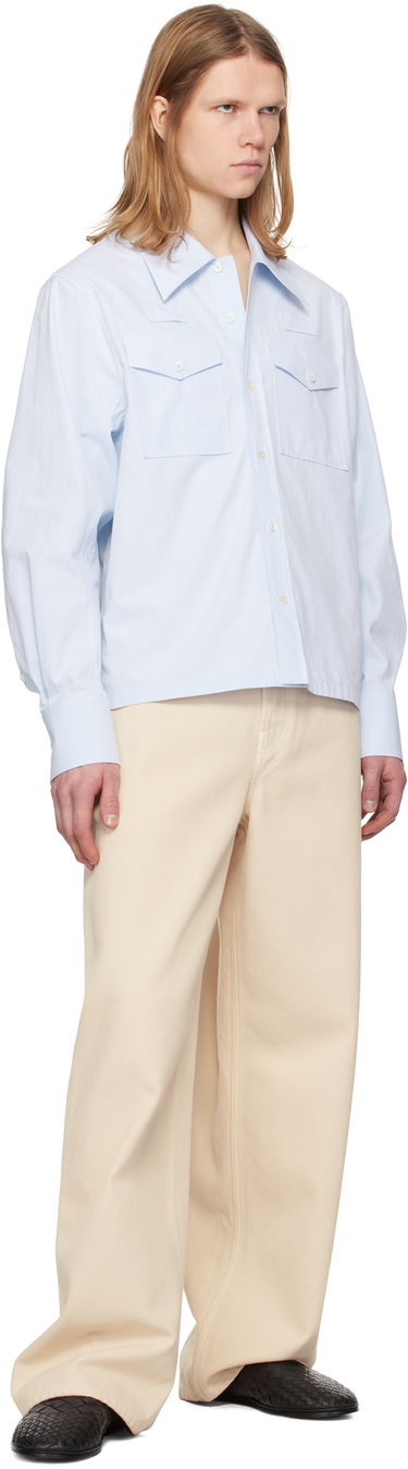 Риза LANVIN Lanvin Loose-Fit Utility Shirt Синьо | RM-SI0012-6043-P25, 3