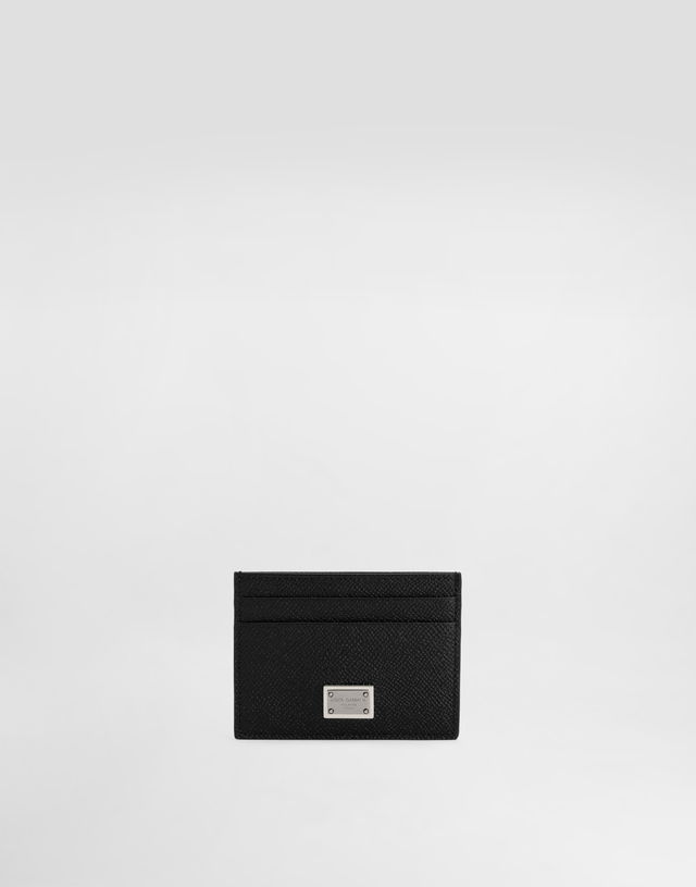 Calfskin Card Holder With Branded Plate