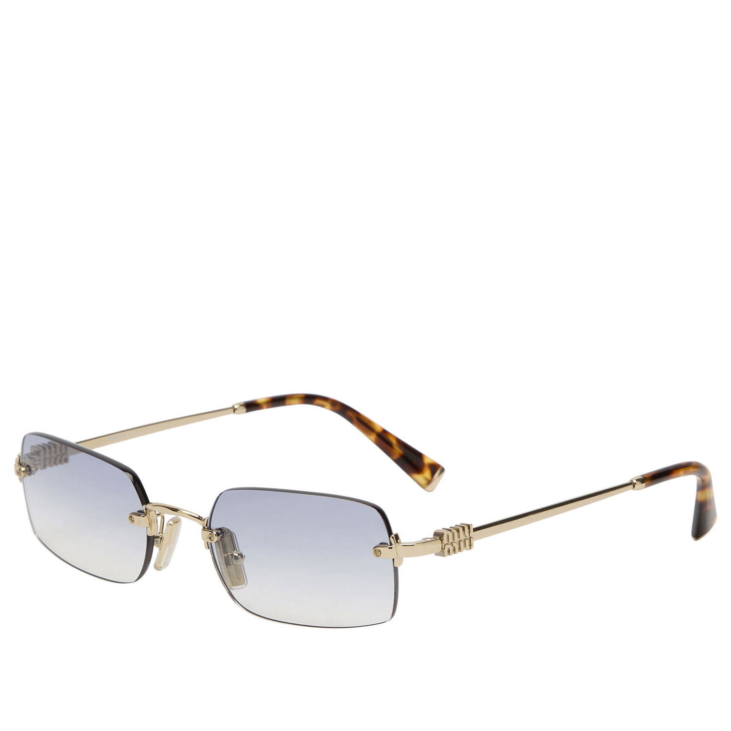 Слънчеви очила Miu Miu Rimless Rectangular Gradient Sunglasses Металик | 0MU-B50S-52-ZVN80O, 1