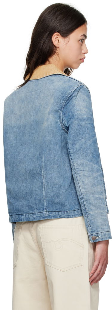 Яке R13 Cropped Denim Chore Jacket Синьо | R13WD183-D346A, 2