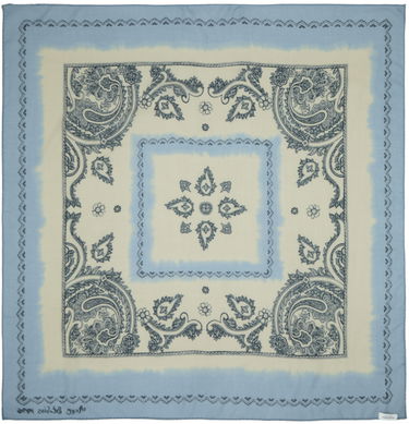 Шал Acne Studios Print Light Wool Scarf Синьо | CA0303-, 1
