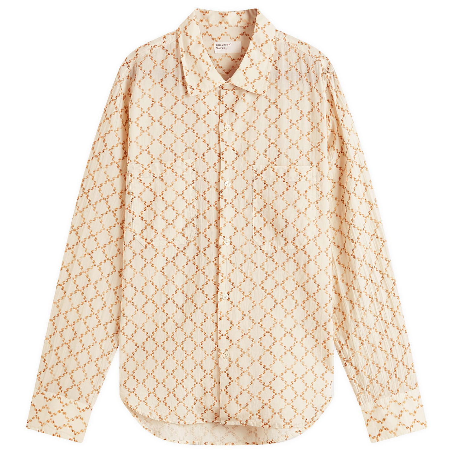 Риза Universal Works Milta Weave Work Shirt, Size Large Бежово | P32071-CAM, 0
