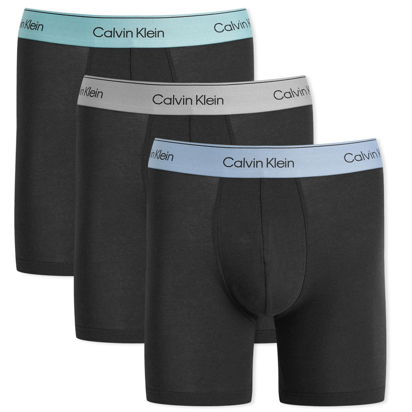 Боксерки CALVIN KLEIN Boxer Briefs 3 Pack Black Черно | 000NB3964AU2Y