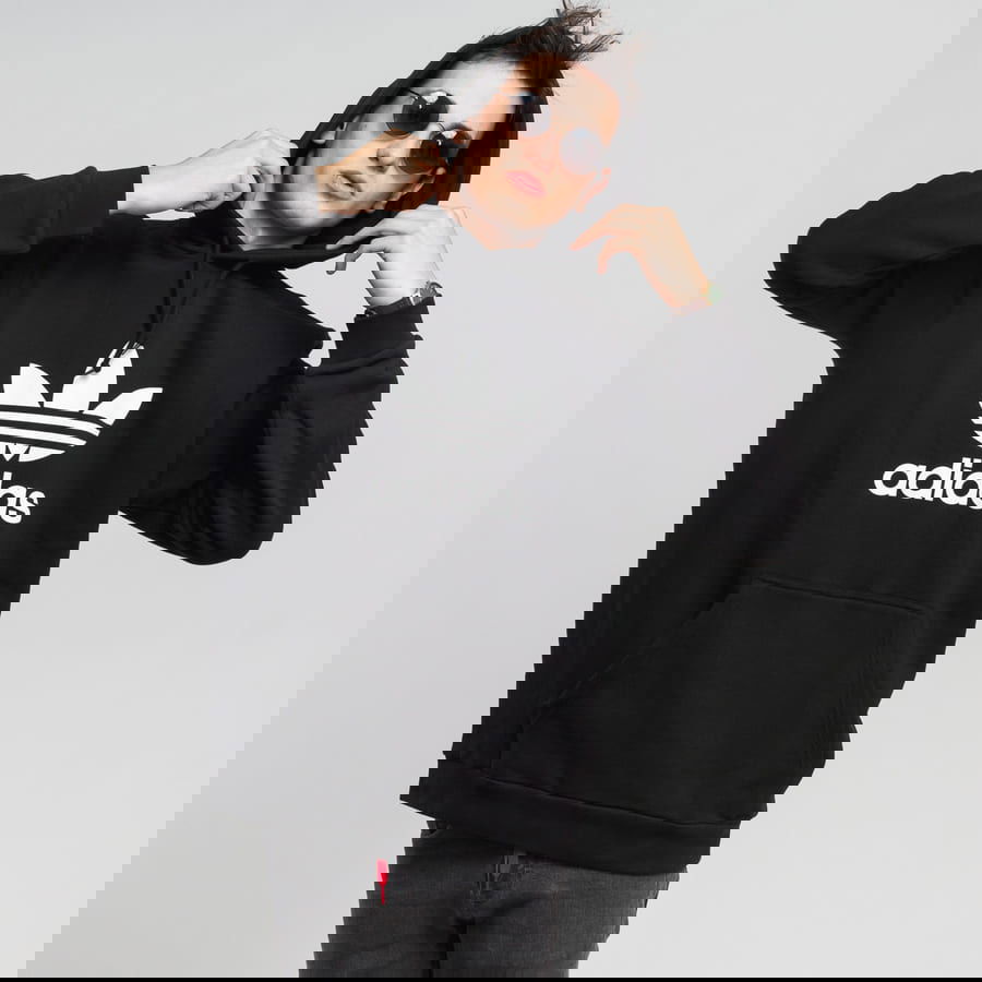 Суитчър adidas Originals Trefoil Hoodie Черно | DT7964, 0