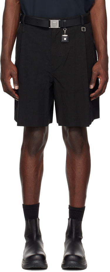 Къси панталони WOOYOUNGMI WOOYOUNGMI Men's Pleated Shorts Черно | W231PT31, 0