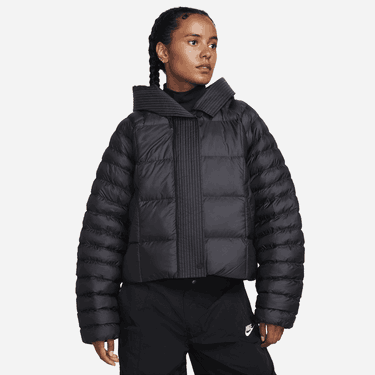 Пухо яке Nike Sportswear Swoosh Puffer PrimaLoft® Therma-FIT Oversized Hooded Jacket Черно | FB8729-010, 0