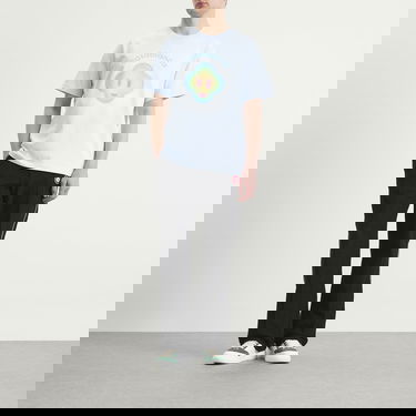 Тениска Casablanca Airbrush Smiley Classic T-Shirt Синьо | M-SP26-JTS-001-09, 4