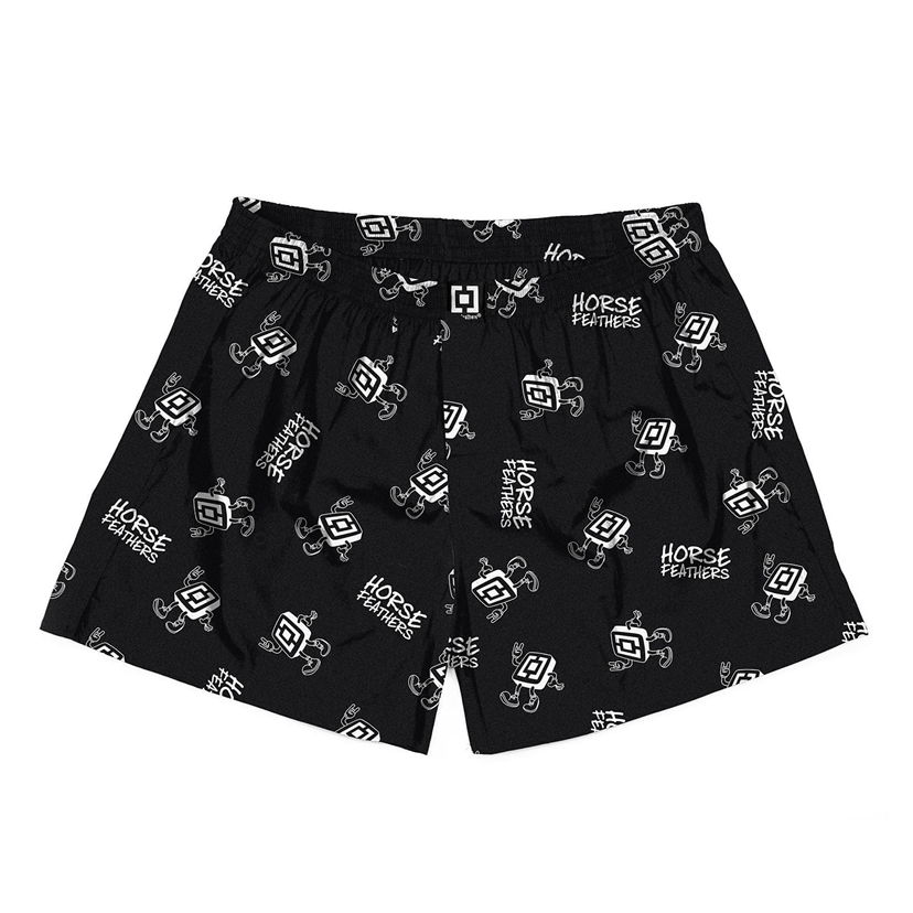 Боксерки Horsefeathers Boxers Manny Boxer Shorts Logoman Черно | AA1035Z