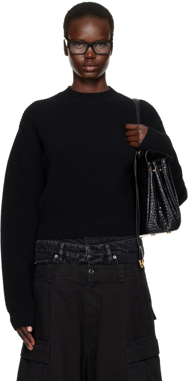 Cropped Wool Sweater