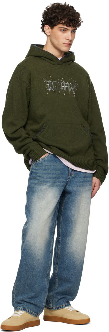 Суитчър Dime Wool Hoodie Зелено | DIMEHO2412ARM, 3