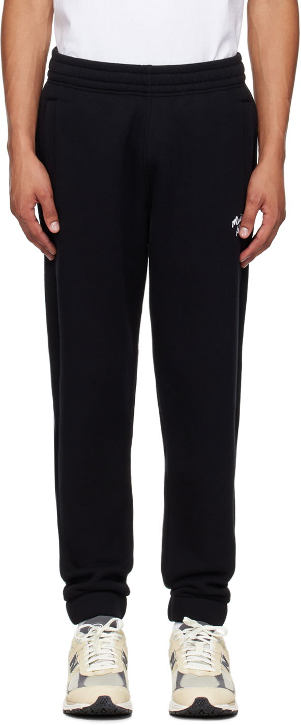 Спортни панталони MAISON KITSUNÉ Black Handwriting Comfort Sweatpants Черно | NM01124KM0307, 0