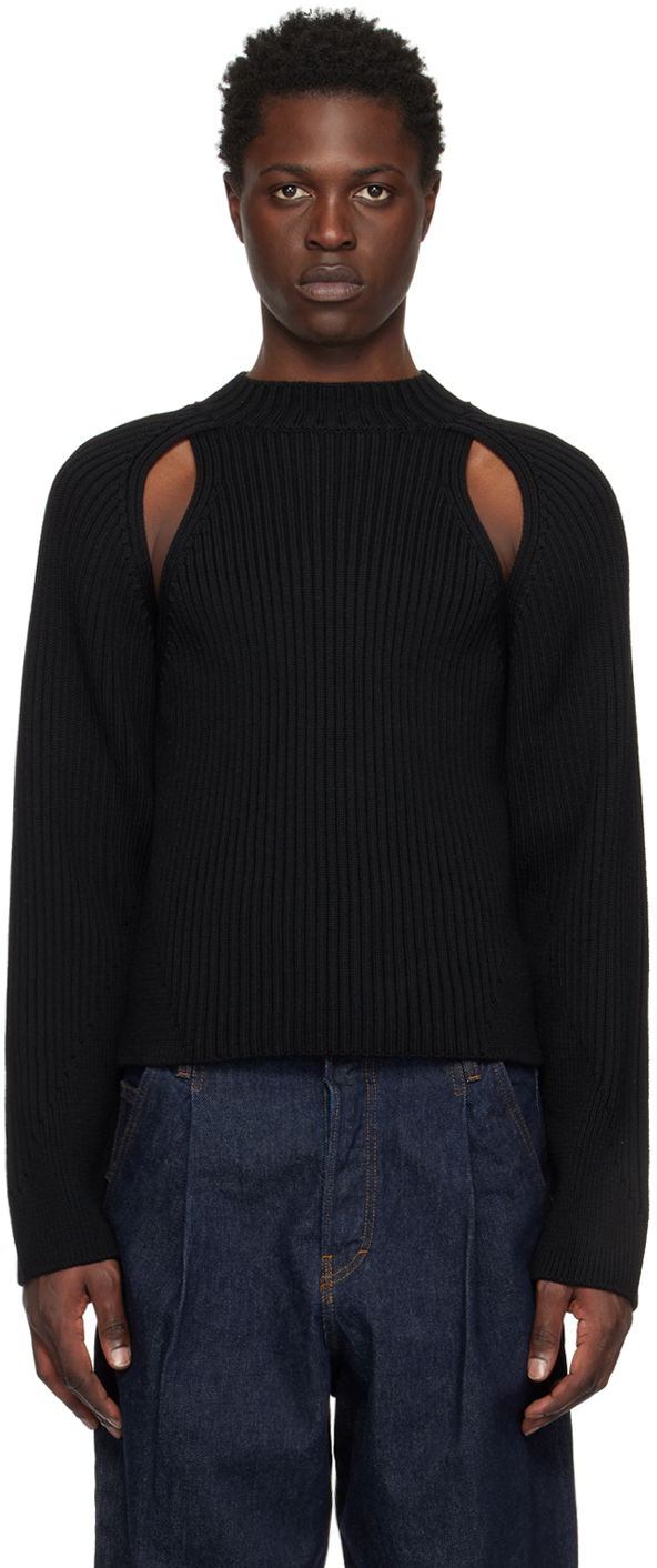 Пуловер Jean Paul Gaultier Cutout Ribbed Sweater Черно | 22/09-U-PL023-M038, 0