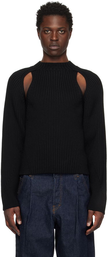 Пуловер Jean Paul Gaultier Cutout Ribbed Sweater Черно | 22/09-U-PL023-M038, 0