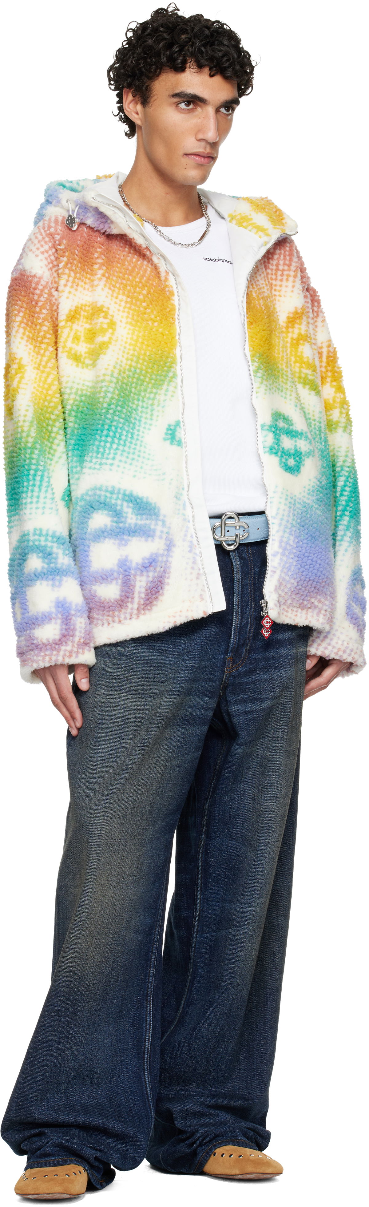 Колани Casablanca CC Logo Buckle Belt Синьо | A-SP26-ACC-271-02-M, 1