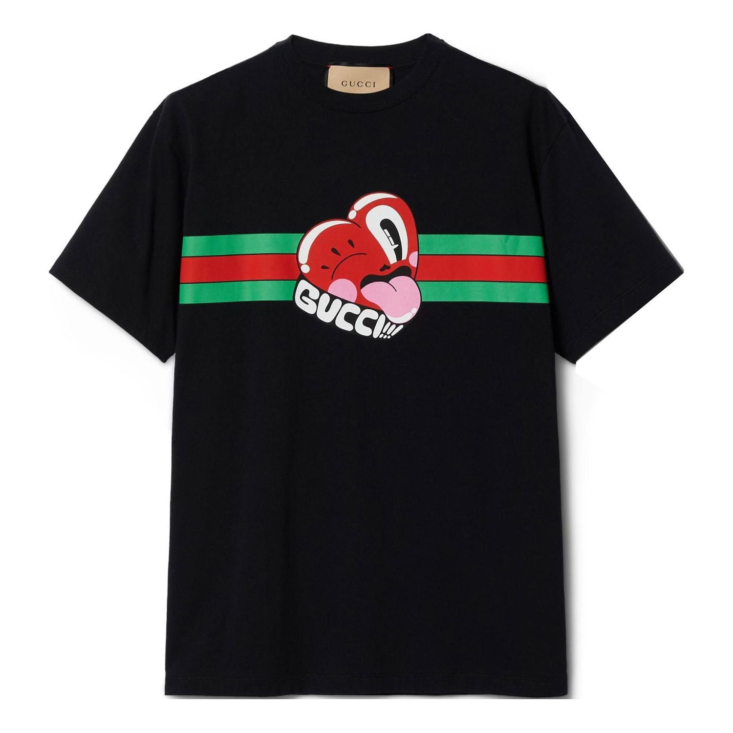 Тениска Gucci Graphic Cotton T-Shirt Черно | 785345-XJGIJ-1868, 0