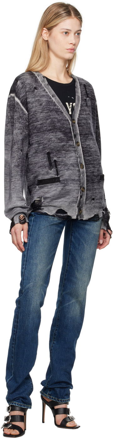 Пуловер R13 R13 Merino Wool Boyfriend Cardigan Сиво | R13WY200-Y158B, 3