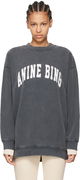 Oversized Sweatshirt with Logo Print