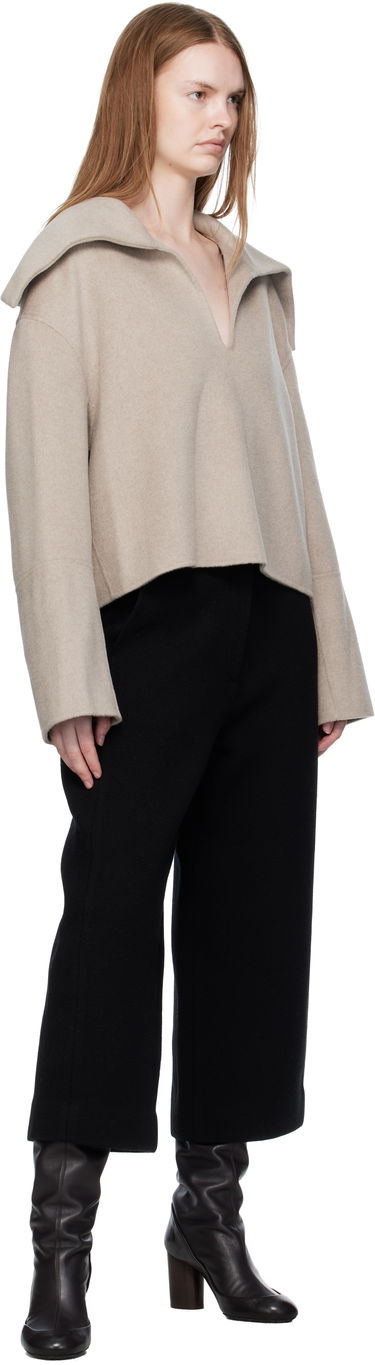 Пуловер Nanushka Nanushka Maxe Cropped Wool Sweater Бежово | NW25PFJK12992, 2