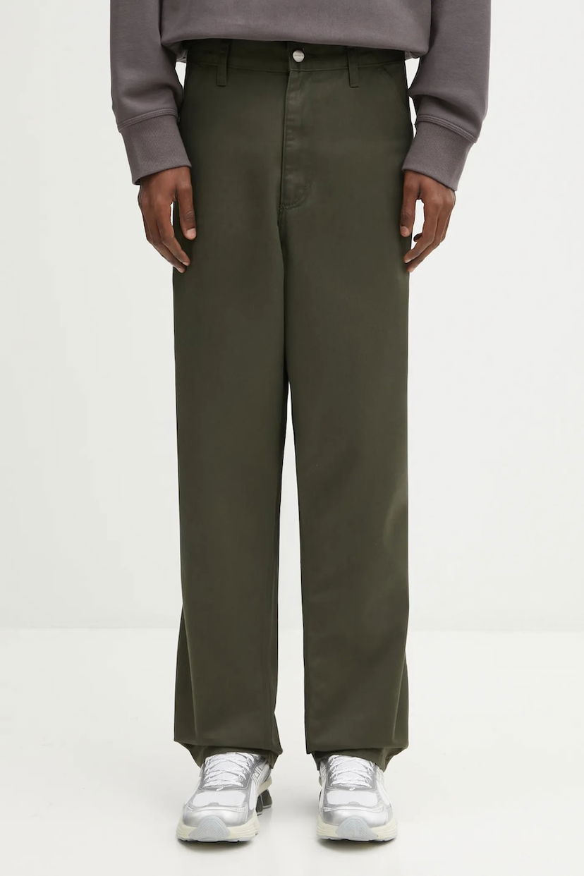 Панталони Carhartt WIP Simple Straight-Leg Pants Зелено | I034907.6302