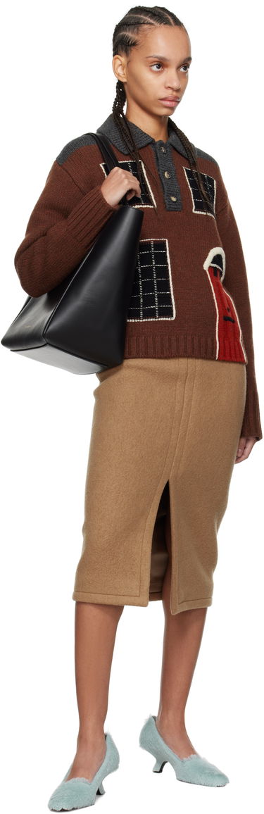 Голяма пазарска чанта JW Anderson JW Anderson Corner Tote Черно | HB0547-LA0351, 3