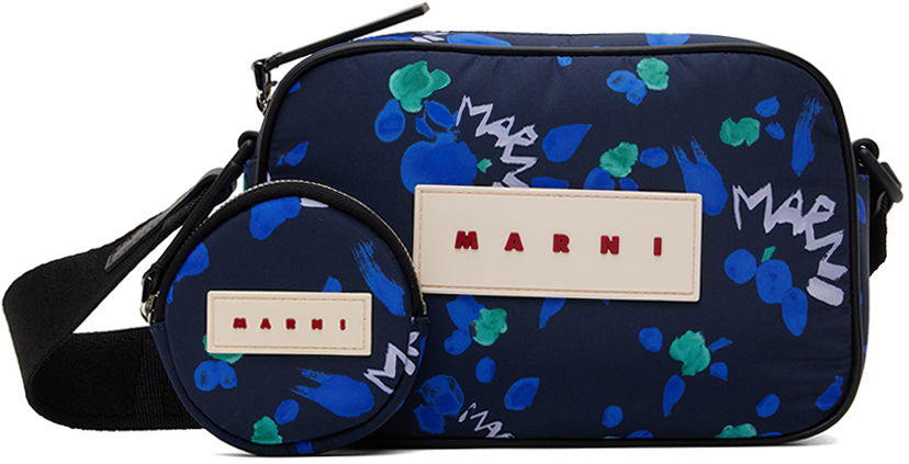 Чанта за кръста Marni Camera Bag Тъмно синьо | SBMP0146U4 P6484