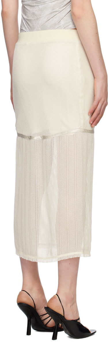 Пола Helmut Lang Helmut Lang Tiered Midi Skirt Бежово | N04HW303, 2